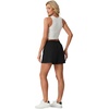 image:imagePrinStory Athletic Shorts for Women High Waisted Running Shorts 3 XS2XL  Workout Gym  Hiking 2 in 1 Zipper Pockets Quick Dry Lightweight BlackBlack