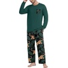 image:imagePrinStory Mens Pajama Sets Loungewear Sleepwear Pjs Lightweight Long Sleeve Shirts and Bottoms Soft Comfy Sleep Sets S4XLBlack Panther