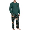 image:imagePrinStory Mens Pajama Sets Loungewear Sleepwear Pjs Lightweight Long Sleeve Shirts and Bottoms Soft Comfy Sleep Sets S4XLBlack Panther