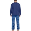 image:imagePrinStory Mens Pajama Sets Loungewear Sleepwear Pjs Lightweight Long Sleeve Shirts and Bottoms Soft Comfy Sleep Sets S4XLBlue Cat