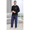 image:imagePrinStory Mens Pajama Sets Loungewear Sleepwear Pjs Lightweight Long Sleeve Shirts and Bottoms Soft Comfy Sleep Sets S4XLBlue Christmas Sock