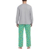 image:imagePrinStory Mens Pajama Sets Loungewear Sleepwear Pjs Lightweight Long Sleeve Shirts and Bottoms Soft Comfy Sleep Sets S4XLBlue Green Banana
