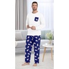 image:imagePrinStory Mens Pajama Sets Loungewear Sleepwear Pjs Lightweight Long Sleeve Shirts and Bottoms Soft Comfy Sleep Sets S4XLBlue Polar Bear