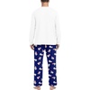 image:imagePrinStory Mens Pajama Sets Loungewear Sleepwear Pjs Lightweight Long Sleeve Shirts and Bottoms Soft Comfy Sleep Sets S4XLBlue Polar Bear