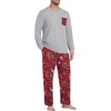 image:imagePrinStory Mens Pajama Sets Loungewear Sleepwear Pjs Lightweight Long Sleeve Shirts and Bottoms Soft Comfy Sleep Sets S4XLRed Black Plaid Bomb