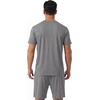 image:imagePrinStory Mens Pajamas Set 2 Piece Summer Pjs Set S3XL  Short Sleeve Pajama Set with Pockets Lightweight Comfy Breathable Sleepwear for Sleep Home Workout Vacation HolidayDark Gray