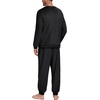 image:imagePrinStory Mens Pajamas Set Fleece Pjs Long Sleeve Soft Sleepwear S2XL  Winter Pjs2 Piece Fluffy LoungewearTop and PantsPlush Warm Sleep SetsPocketsBlack