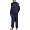 image:imagePrinStory Mens Pajamas Set Fleece Pjs Long Sleeve Soft Sleepwear S2XL  Winter Pjs2 Piece Fluffy LoungewearTop and PantsPlush Warm Sleep SetsPocketsNavy Blue