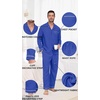 image:imagePrinStory Mens Pajamas Set Long Sleeve Button Down Sleepwear Pjs S2XL  Soft2 Pieces LoungewearLightweightSleep SetNotched CollarTop and PantsPockets1royal Blue