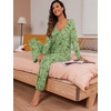 image:imagePrinStory Womens Pajama Sets Long Pjs Soft Lounge Sets  Long Sleeve Top and Pants No Pockets Breathable and Stretchy Fabric Ladies 2 Piece Pajamas Soft SleepwearFpverdant Orang Flower