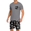 image:imagePrinStory Mens Pajamas Set Short Sleeve Pjs Sets S3XLBlack Bear Gray