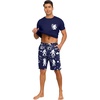 image:imagePrinStory Mens Pajamas Set Short Sleeve Pjs Sets S3XLBlue Ape Man