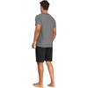 image:imagePrinStory Mens Pajamas Set Short Sleeve Pjs Sets S3XLDark Gray Black