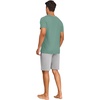 image:imagePrinStory Mens Pajamas Set Short Sleeve Pjs Sets S3XLHaze Blue Light Gray