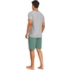 image:imagePrinStory Mens Pajamas Set Short Sleeve Pjs Sets S3XLLight Gray Blue