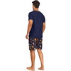image:imagePrinStory Mens Pajamas Set Short Sleeve Pjs Sets S3XLNavy Blue Chocolate