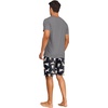 image:imagePrinStory Mens Pajamas Set Short Sleeve Pjs Sets S3XLNavy Blue Dog Gray