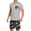image:imagePrinStory Mens Pajamas Set Short Sleeve Pjs Sets S3XLWolf Light Gray
