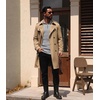 image:imagePrinStory Mens Quarter Zip Pullover Lightweight Thermal Slim Fit ShirtLight Gray