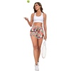 image:imagePrinStory Womens Athletic Running Shorts 3 with Zipper Pockets XSXLFpabstract Flame