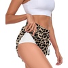 image:imagePrinStory Womens Athletic Running Shorts 3 with Zipper Pockets XSXLFpld Khaki