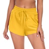 image:imagePrinStory Womens Athletic Running Shorts 3 with Zipper Pockets XSXLGolden Yellow