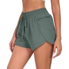 image:imagePrinStory Womens Athletic Running Shorts 3 with Zipper Pockets XSXLGray Green