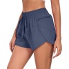 image:imagePrinStory Womens Athletic Running Shorts 3 with Zipper Pockets XSXLInk Blue