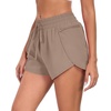 image:imagePrinStory Womens Athletic Running Shorts 3 with Zipper Pockets XSXLKhaki