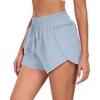 image:imagePrinStory Womens Athletic Running Shorts 3 with Zipper Pockets XSXLLight Blue