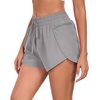 image:imagePrinStory Womens Athletic Running Shorts 3 with Zipper Pockets XSXLLight Gray