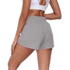 image:imagePrinStory Womens Athletic Running Shorts 3 with Zipper Pockets XSXLLight Gray