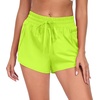 image:imagePrinStory Womens Athletic Running Shorts 3 with Zipper Pockets XSXLNeon Green