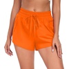 image:imagePrinStory Womens Athletic Running Shorts 3 with Zipper Pockets XSXLOrange