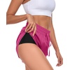 image:imagePrinStory Womens Athletic Running Shorts 3 with Zipper Pockets XSXLRaspberry Red