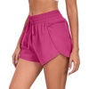 image:imagePrinStory Womens Athletic Running Shorts 3 with Zipper Pockets XSXLRaspberry Red