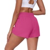 image:imagePrinStory Womens Athletic Running Shorts 3 with Zipper Pockets XSXLRaspberry Red