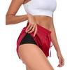 image:imagePrinStory Womens Athletic Running Shorts 3 with Zipper Pockets XSXLRed