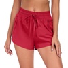 image:imagePrinStory Womens Athletic Running Shorts 3 with Zipper Pockets XSXLRed