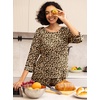 image:imagePrinStory Womens Pajama Sets Capri Pjs Soft Lounge Sets XS4XLFpapricot Ld Print