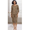 image:imagePrinStory Womens Pajama Sets Capri Pjs Soft Lounge Sets XS4XLFpapricot Ld Print