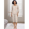 image:imagePrinStory Womens Pajama Sets Capri Pjs Soft Lounge Sets XS4XLFpapricot Tableware