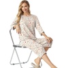 image:imagePrinStory Womens Pajama Sets Capri Pjs Soft Lounge Sets XS4XLFpapricot Tableware