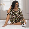 image:imagePrinStory Womens Pajama Sets Capri Pjs Soft Lounge Sets XS4XLFpbk Leaf Butterfly
