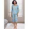 image:imagePrinStory Womens Pajama Sets Capri Pjs Soft Lounge Sets XS4XLFpblue Mandala Print