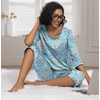 image:imagePrinStory Womens Pajama Sets Capri Pjs Soft Lounge Sets XS4XLFpblue Mandala Print