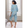 image:imagePrinStory Womens Pajama Sets Capri Pjs Soft Lounge Sets XS4XLFpblue Mandala Print