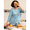 image:imagePrinStory Womens Pajama Sets Capri Pjs Soft Lounge Sets XS4XLFpblue Mandala Print