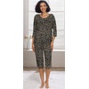 image:imagePrinStory Womens Pajama Sets Capri Pjs Soft Lounge Sets XS4XLFpgray Ld Print