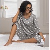 image:imagePrinStory Womens Pajama Sets Capri Pjs Soft Lounge Sets XS4XLFpgray White Star